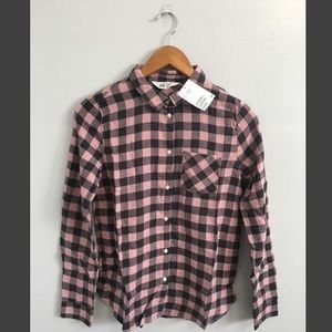 H&M Girls Pink Flannel- Youth 13/14